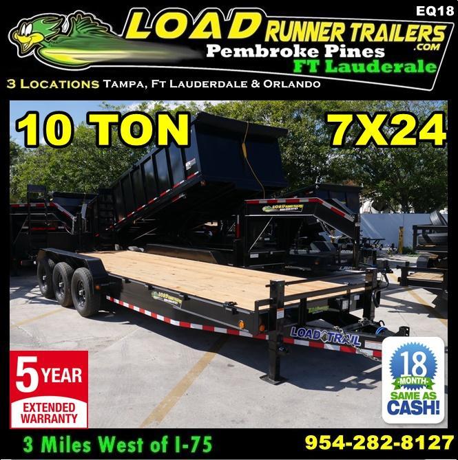 *EQ18* 7x24 10 TON Equipment & Car Hauler Trailer |LR Trailers 7 x 24 | EQ83-24TT7-KR *EQ18* 7x24 10 TON Equipment & Car Hauler Trailer |LR Trailers 7 x 24 | EQ83-24TT7-KR