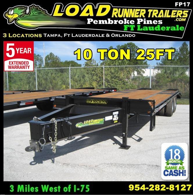 *FP17* 8.5x25 Flatbed Pintle Deck Over Pintle Lunette Eye Military Trailer 8.5 x 25 | FP102-25T10-FF *FP17* 8.5x25 Flatbed Pintle Deck Over Pintle Lunette Eye Military Trailer 8.5 x 25 | FP102-25T10-FF
