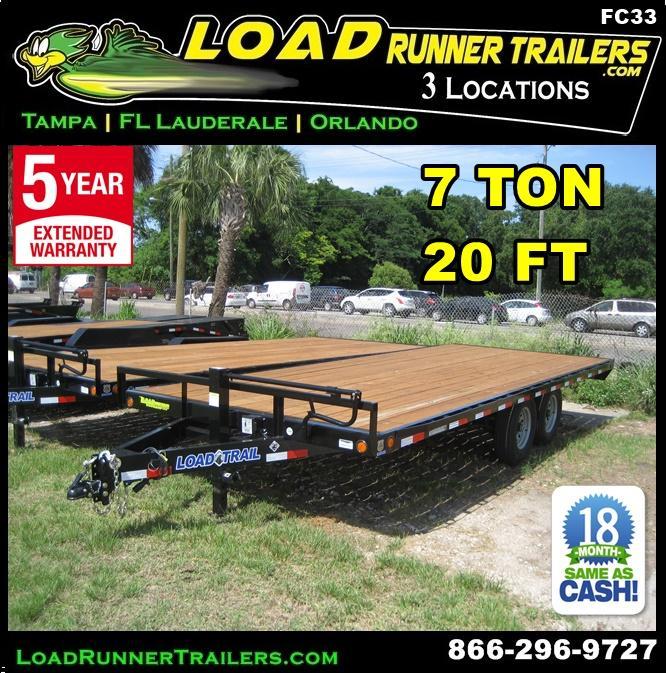 *FC33* 8.5x20 7 TON Flatbed |Butt End Deck Over Trailer |LR Trailers 8.5 x 20 | FC102-20T7-BE *FC33* 8.5x20 7 TON Flatbed |Butt End Deck Over Trailer |LR Trailers 8.5 x 20 | FC102-20T7-BE