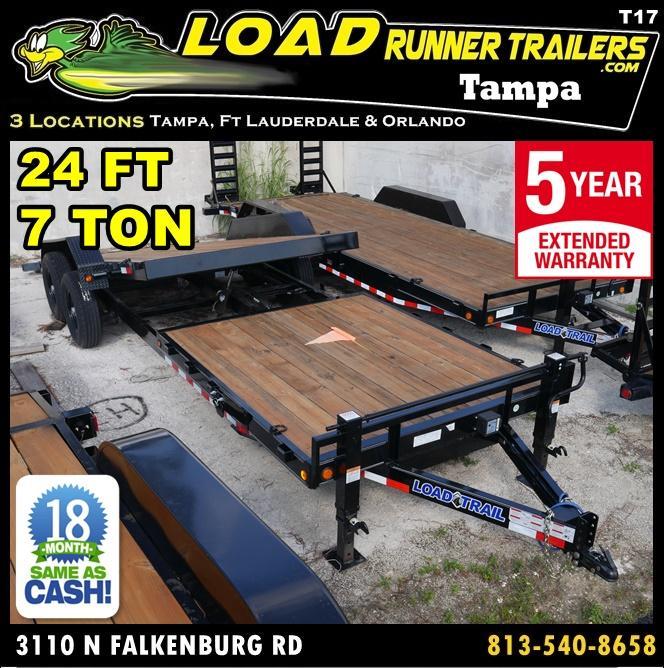 *T17* 7x24 7 TON Tilt Deck Trailer Equipment Hauler Trailers 7 x 24 | T81.5-16+8T7T-GT *T17* 7x24 7 TON Tilt Deck Trailer Equipment Hauler Trailers 7 x 24 | T81.5-16+8T7T-GT