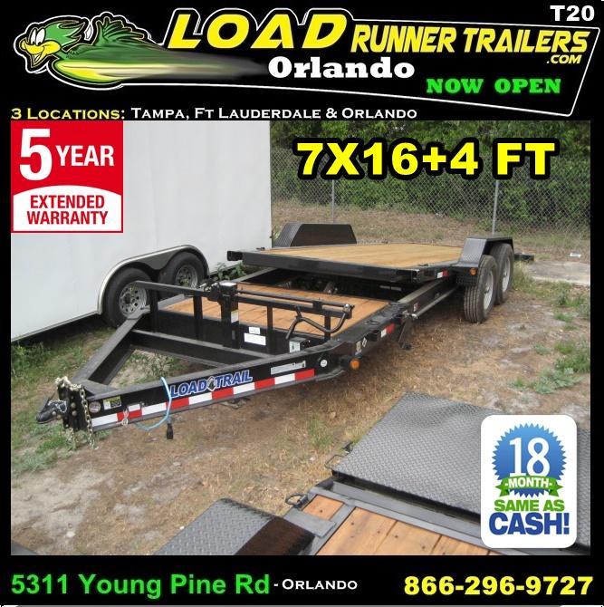 *T20* 7x16+4 Gravity Tilt Equipment Hauler Trailer 7 TON 7 x 16+4 | T83-16+4T7T-GT *T20* 7x16+4 Gravity Tilt Equipment Hauler Trailer 7 TON 7 x 16+4 | T83-16+4T7T-GT
