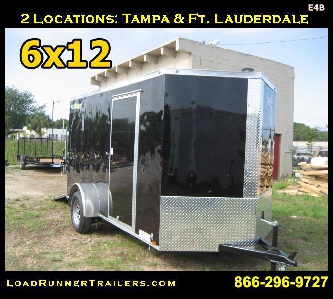 *E4B* 6x12 Cargo Enclosed Trailer Single Axle Trailers 6 x 12 | EV6-12S-R *E4B* 6x12 Cargo Enclosed Trailer Single Axle Trailers 6 x 12 | EV6-12S-R