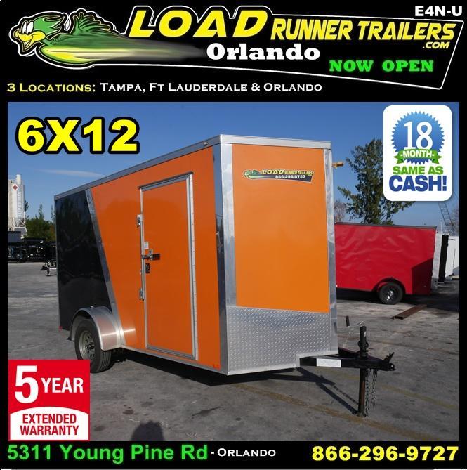 *E4N-U* 6X12 Used Enclosed Cargo Trailer |105988|V-Nose Trailers 6 x 12 | EV6-12S3-R *E4N-U* 6X12 Used Enclosed Cargo Trailer |105988|V-Nose Trailers 6 x 12 | EV6-12S3-R