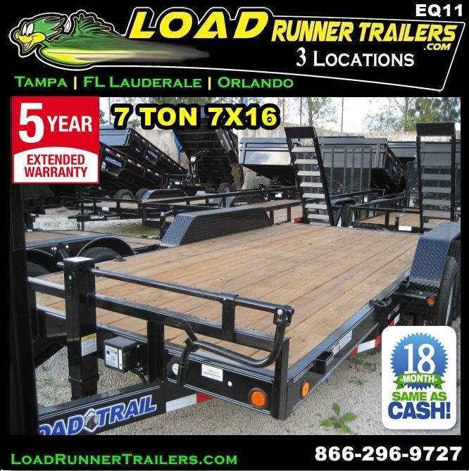 *EQ11* 7x16 7 TON Equipment & Car Hauler Trailer | LR Trailers 7 x 16 | EQ83-16T7-KR *EQ11* 7x16 7 TON Equipment & Car Hauler Trailer | LR Trailers 7 x 16 | EQ83-16T7-KR