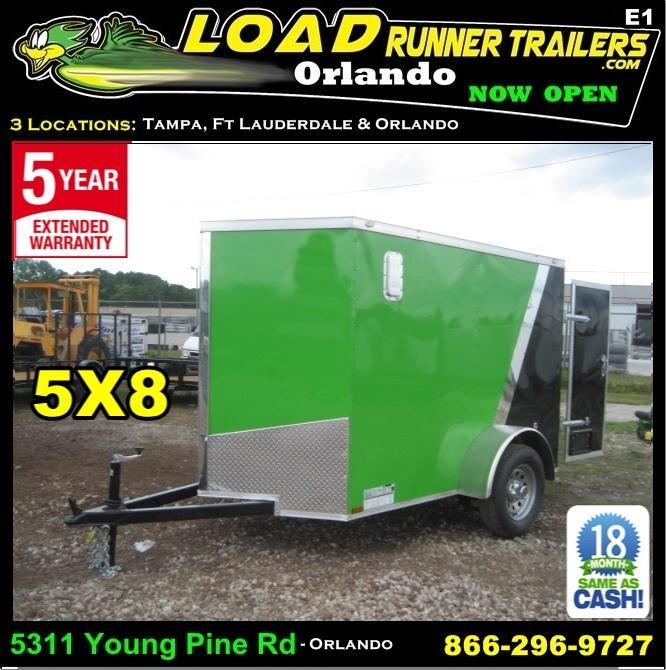 *E1* 5x8 Enclosed Trailer LR Trailers Cargo 5 x 8 | EV5-8S3-R *E1* 5x8 Enclosed Trailer LR Trailers Cargo 5 x 8 | EV5-8S3-R