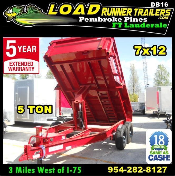 *DB16* 10 TON Tandem Axle Dump Trailer |LRT Trailers 7X12 | D83-12T5-24S *DB16* 10 TON Tandem Axle Dump Trailer |LRT Trailers 7X12 | D83-12T5-24S