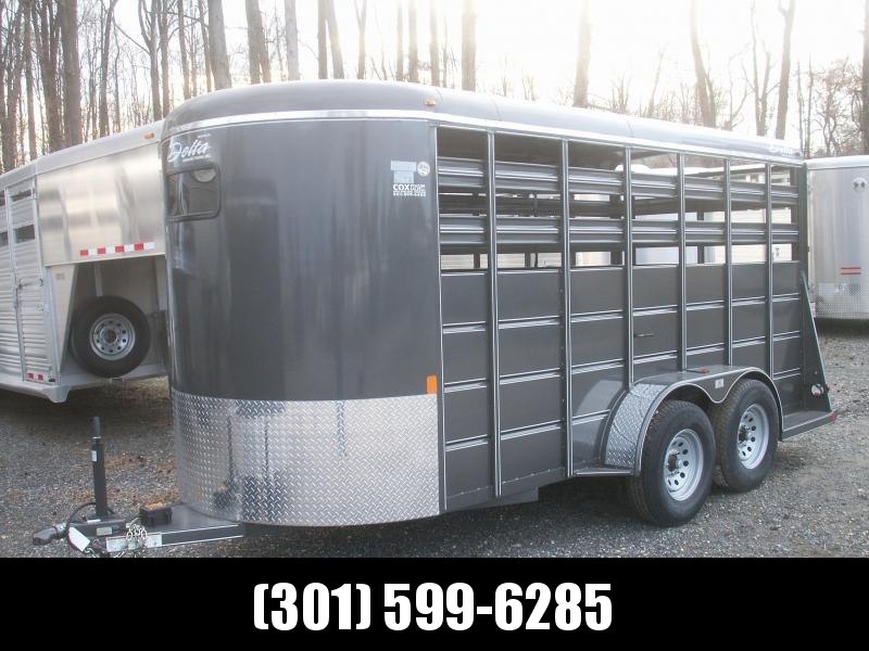2016 Delta Manufacturing EXTRA HEIGHT 16 STOCK TRAILER Livestock Trailer 2016 Delta Manufacturing EXTRA HEIGHT 16 STOCK TRAILER Livestock Trailer