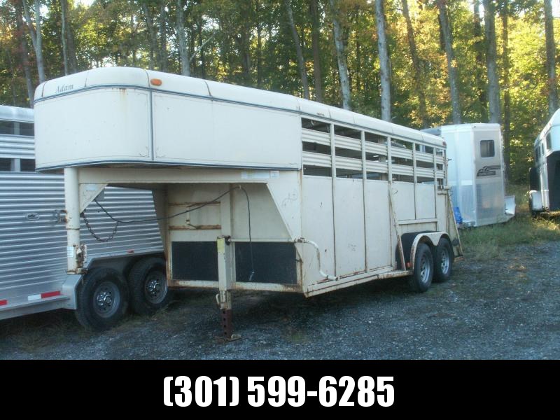 2001 Adam 16 GN STEEL STOCK TRAILER Livestock Trailer 2001 Adam 16 GN STEEL STOCK TRAILER Livestock Trailer