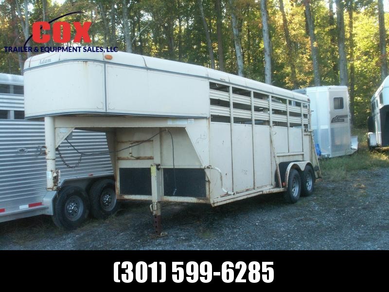 2001 Adam 16 GN STEEL STOCK TRAILER Livestock Trailer in Ashburn, VA 2001 Adam 16 GN STEEL STOCK TRAILER Livestock Trailer in Ashburn, VA