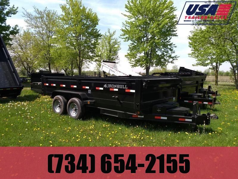 NEW 83X14 Iron Bull Dump Trailer 14K Loaded NEW 83X14 Iron Bull Dump Trailer 14K Loaded