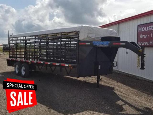 2017 Top Hat Trailers Brahma 24' x 7' Rubber Floor Livestock Trailer TH-65 2017 Top Hat Trailers Brahma 24' x 7' Rubber Floor Livestock Trailer TH-65