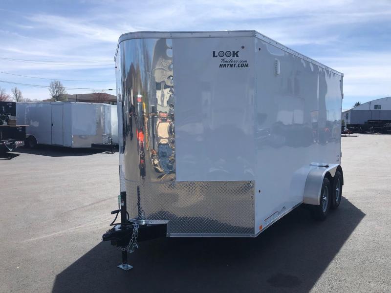 2020 LOOK 7x14 VISION WEDGE WHITE SCREWLESS ENCLOSED CARGO TRAILER 2020 LOOK 7x14 VISION WEDGE WHITE SCREWLESS ENCLOSED CARGO TRAILER