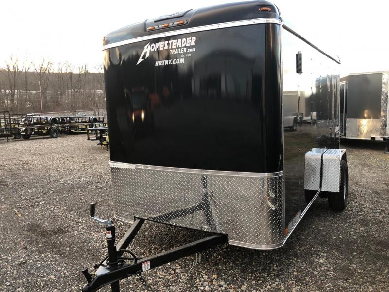 HOMESTEADER 2019 6' x 12' BLACK CHALLENGER ENCLOSED TRAILER WITH 6" EXTRA HEIGHT HOMESTEADER 2019 6' x 12' BLACK CHALLENGER ENCLOSED TRAILER WITH 6" EXTRA HEIGHT