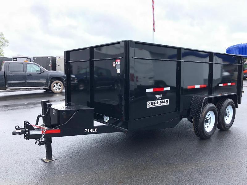 BRI-MAR 2019 7' X 14' BLACK LOW PROFILE DUMP TRAILER BRI-MAR 2019 7' X 14' BLACK LOW PROFILE DUMP TRAILER