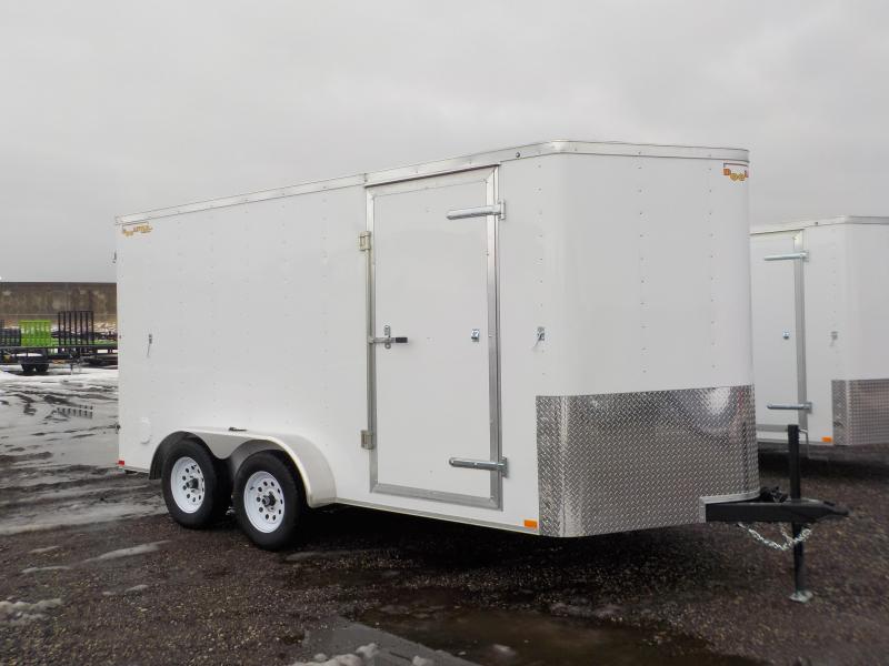 2019 Doolittle Trailer Mfg 7x14 White T/A Barn Door Enclosed Cargo Trailer 2019 Doolittle Trailer Mfg 7x14 White T/A Barn Door Enclosed Cargo Trailer