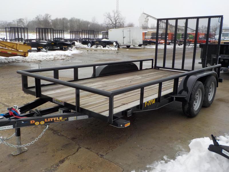 2019 Doolittle Trailer Mfg 77x14 7k Black Utility Trailer 2019 Doolittle Trailer Mfg 77x14 7k Black Utility Trailer