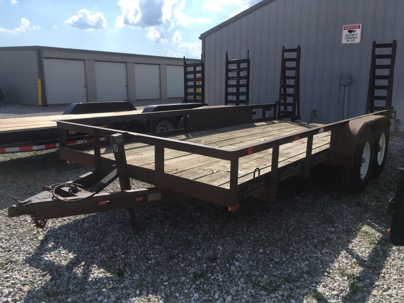 USED 1999 SIMT 82 X 16 Utility Trailer 10K GVWR + FLIP UP RAMPS USED 1999 SIMT 82 X 16 Utility Trailer 10K GVWR + FLIP UP RAMPS
