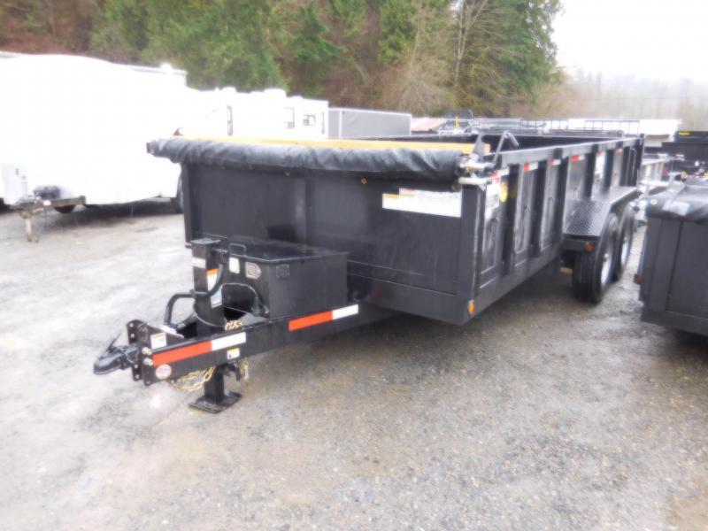 2018 ABU 7x16 14K Industrial Dump Trailer w/ Rear Spreader & Double Doors 2018 ABU 7x16 14K Industrial Dump Trailer w/ Rear Spreader & Double Doors