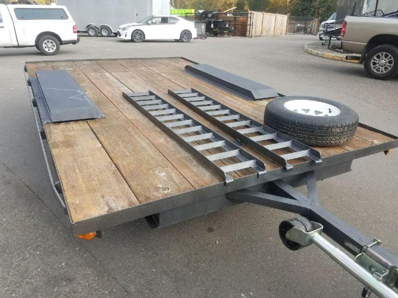Used 1995 Homemade 7x12 Deckover 7K Flatbed Trailer Used 1995 Homemade 7x12 Deckover 7K Flatbed Trailer