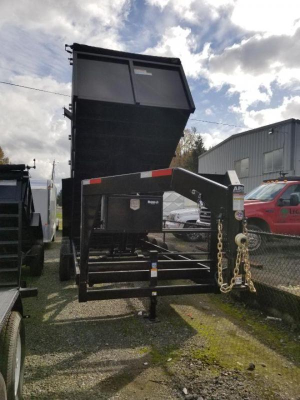 2019 ABU 7x18 21K Triple Axle Gooseneck Dump Trailer w/ 4' Sides 2019 ABU 7x18 21K Triple Axle Gooseneck Dump Trailer w/ 4' Sides