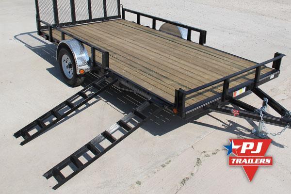 2019 PJ Trailers U821431DSBKAT Utility Trailer 2019 PJ Trailers U821431DSBKAT Utility Trailer