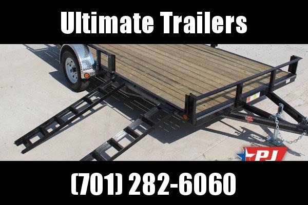 2019 PJ Trailers U821431DSBKAT Utility Trailer 2019 PJ Trailers U821431DSBKAT Utility Trailer
