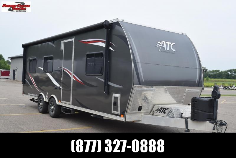 USED 2018 ATC 8.5x25 ALL ALUMINUM TOY HAULER w/ FRONT BEDROOM USED 2018 ATC 8.5x25 ALL ALUMINUM TOY HAULER w/ FRONT BEDROOM