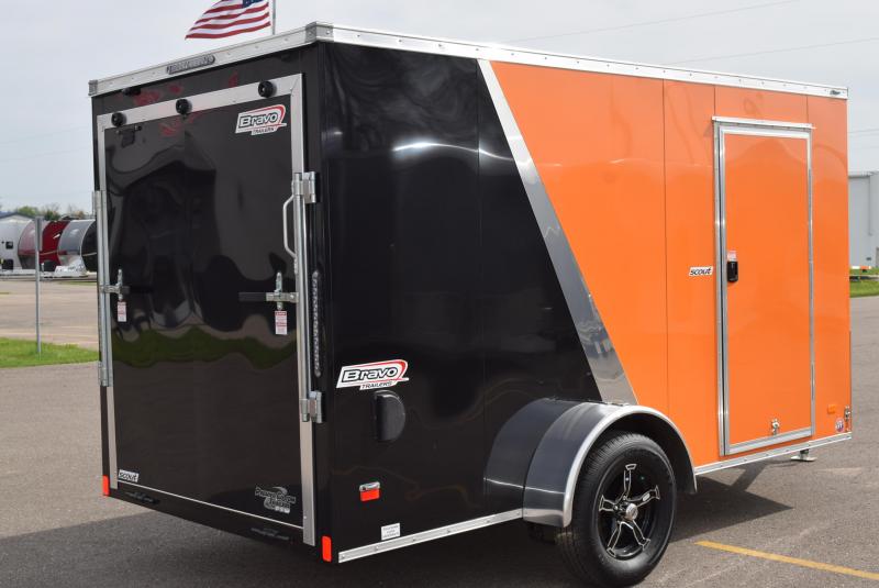 2019 BRAVO 6x12 SCOUT ENCLOSED MOTORCYCLE TRAILER Trailers For Sale Near Me