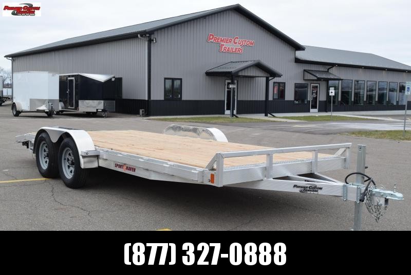 2019 SPORT HAVEN 18' ALUMINUM OPEN CAR HAULER w/ WOOD DECK 2019 SPORT HAVEN 18' ALUMINUM OPEN CAR HAULER w/ WOOD DECK