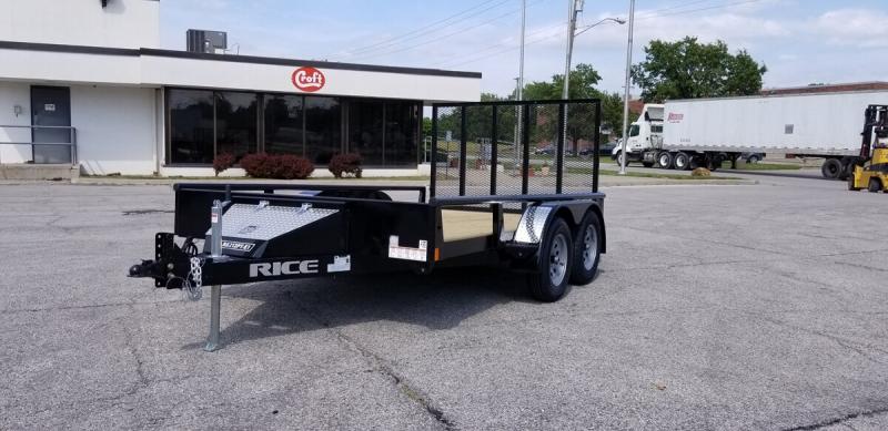 2019 Rice 82"x12' Pipe Top Utility Trailer 2019 Rice 82"x12' Pipe Top Utility Trailer