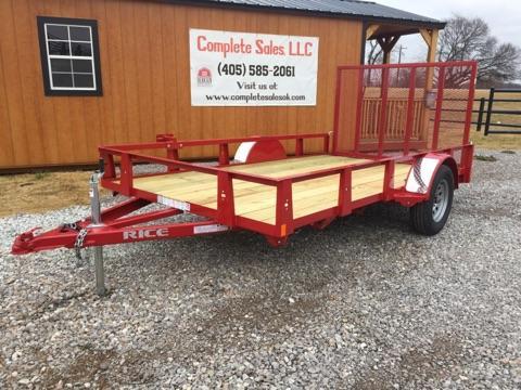 2018 Rice RS7612 Utility Trailer 2018 Rice RS7612 Utility Trailer