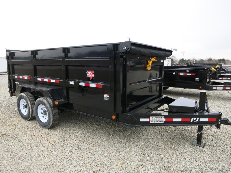 PJ Trailers 14' x 83" Low Pro High Side Dump Trailer PJ Trailers 14' x 83" Low Pro High Side Dump Trailer