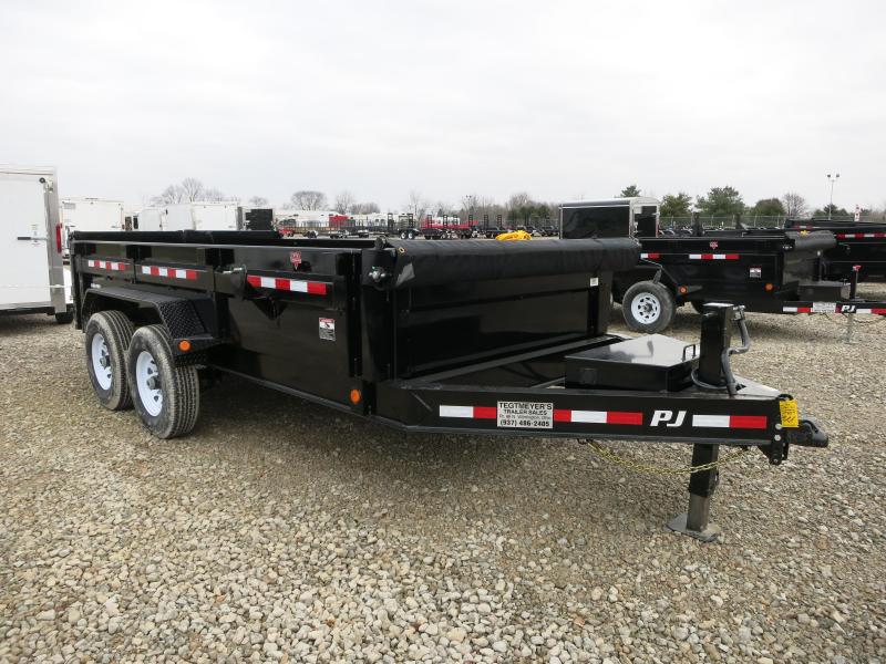 PJ Trailers 14' x 83" Low Pro Dump Trailer PJ Trailers 14' x 83" Low Pro Dump Trailer