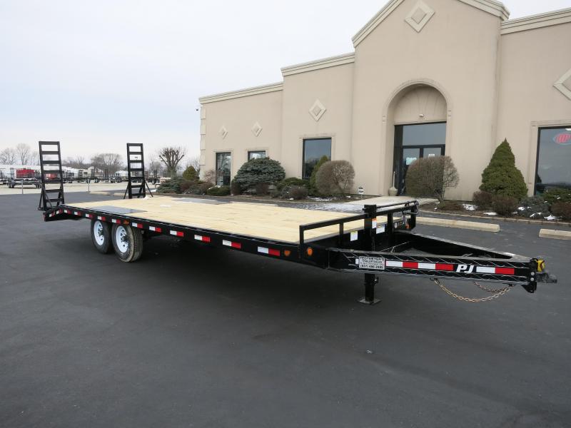 PJ Trailers 24' Deckover Flatbed Trailer w/ Ramps PJ Trailers 24' Deckover Flatbed Trailer w/ Ramps