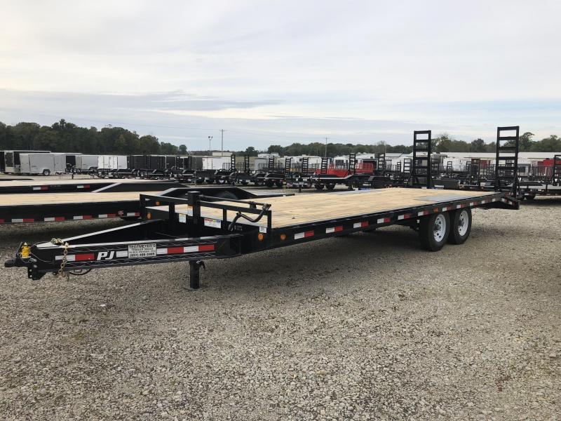PJ Trailers 24' Deckover Flatbed Trailer w/ Ramps PJ Trailers 24' Deckover Flatbed Trailer w/ Ramps