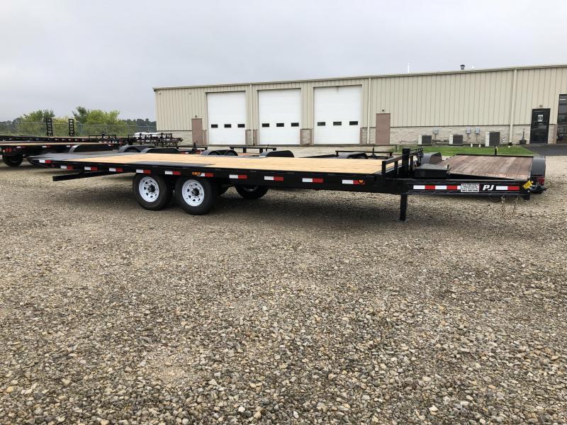 PJ Trailer 22' Tandem Axle Deck over Flatbed Tilt Trailer PJ Trailer 22' Tandem Axle Deck over Flatbed Tilt Trailer