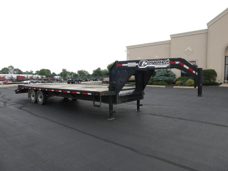Used 25' Single Wheel Gooseneck Flatbed Used 25' Single Wheel Gooseneck Flatbed