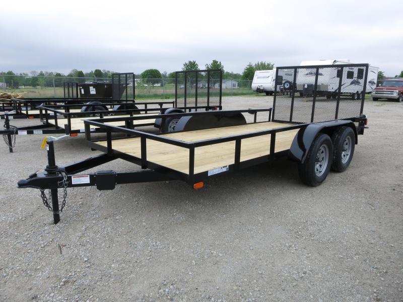 American Manufacturing 6x14 Tandem Axle Utility Trailer w/ gate American Manufacturing 6x14 Tandem Axle Utility Trailer w/ gate