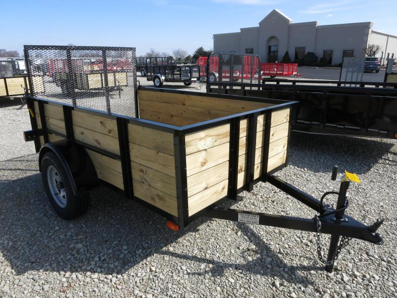 American Manufacturing 5x8 Utility Trailer w/ wood sides gate American Manufacturing 5x8 Utility Trailer w/ wood sides gate