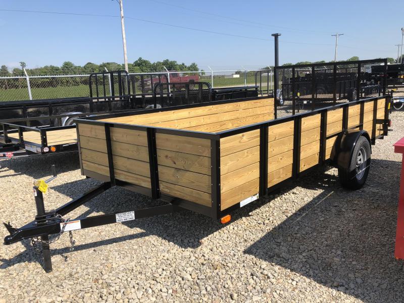 American Manufacturing 7x14 Utility Trailer w/ wood sides gate American Manufacturing 7x14 Utility Trailer w/ wood sides gate
