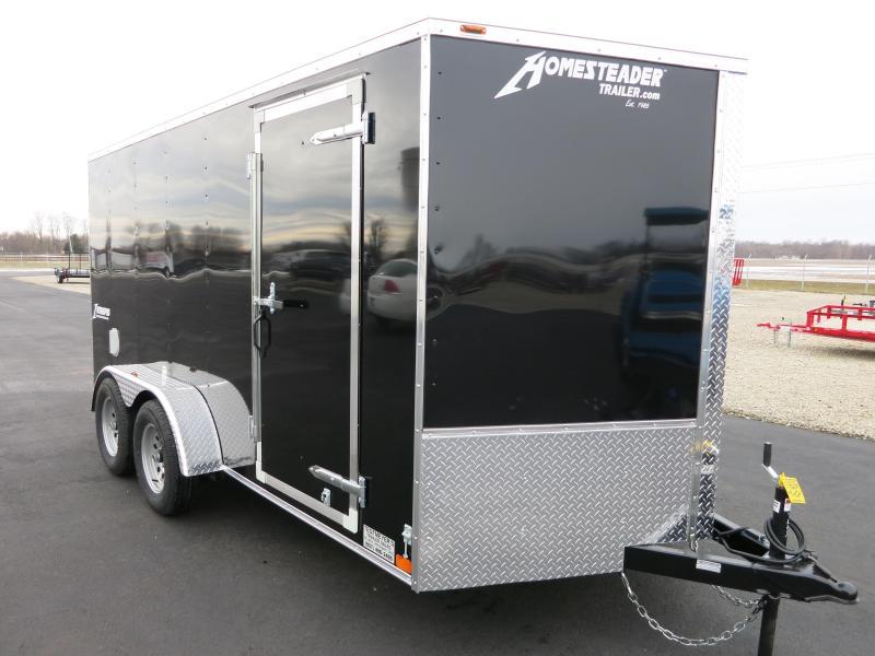 Homesteader 7x14 Enclosed Trailer w/ Ramp Door - Side Wall Vents - D Rings - Side Door Homesteader 7x14 Enclosed Trailer w/ Ramp Door - Side Wall Vents - D Rings - Side Door