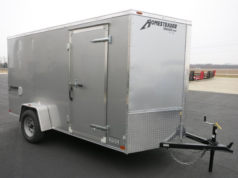 Homesteader Trailers 6x12 Enclosed Trailer w/ Ramp Door - D Rings - Side Wall Vents Homesteader Trailers 6x12 Enclosed Trailer w/ Ramp Door - D Rings - Side Wall Vents