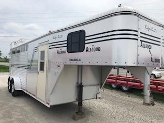 1996 Kiefer Built 3 Horse Combo Livestock Trailer 1996 Kiefer Built 3 Horse Combo Livestock Trailer