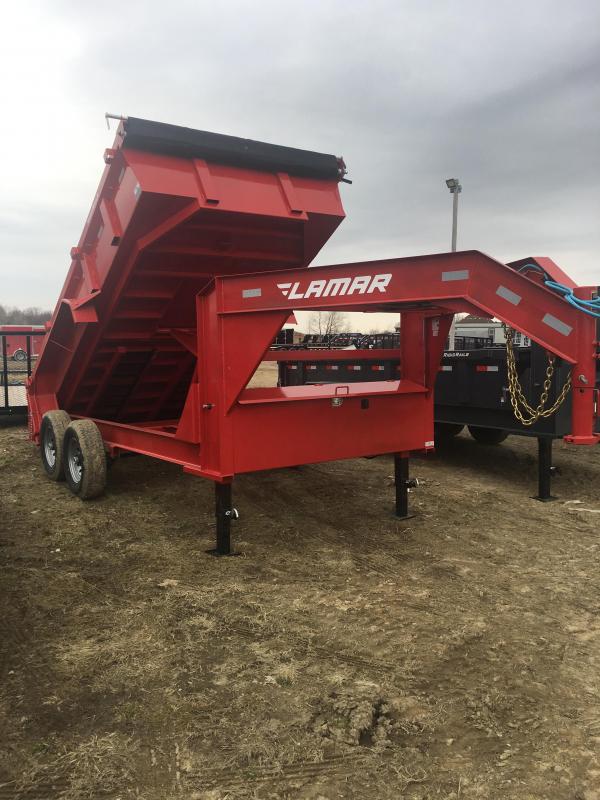 2018 Lamar 14FT GOOSENECK DUMP TRAILER 2018 Lamar 14FT GOOSENECK DUMP TRAILER