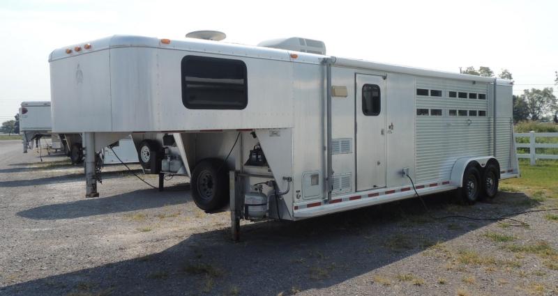 2001 Adam Stock Combo Living Quarter Horse Trailer 2001 Adam Stock Combo Living Quarter Horse Trailer