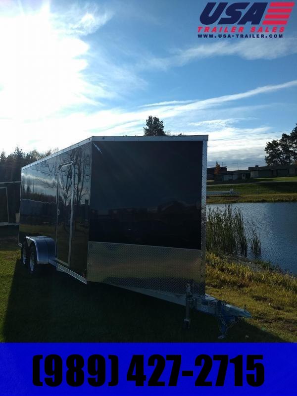 New 7 x 19 Tow Place V-Nose Snowmobile Trailer Extra Height New 7 x 19 Tow Place V-Nose Snowmobile Trailer Extra Height
