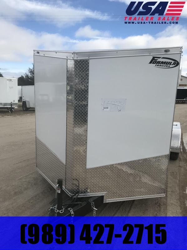 2019 Formula Trailers 7x16 White Ramp Enclosed Cargo Trailer 2019 Formula Trailers 7x16 White Ramp Enclosed Cargo Trailer