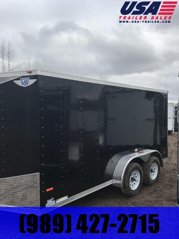 2019 MTI Trailers 7x14 Black Barn Doors Enclosed Cargo Trailer 2019 MTI Trailers 7x14 Black Barn Doors Enclosed Cargo Trailer