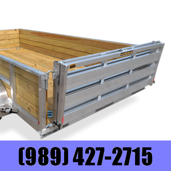 2018 H and H Trailer 82x12 Wood Side Aluminum Utility Trailer 2018 H and H Trailer 82x12 Wood Side Aluminum Utility Trailer
