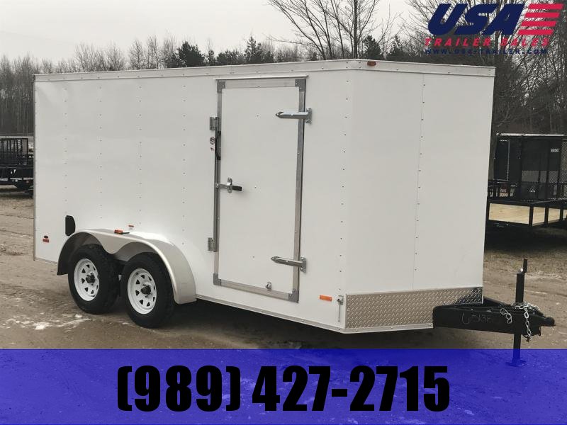 2019 MTI Trailers 7 x 14 White Ramp USA Enclosed Cargo Trailer 2019 MTI Trailers 7 x 14 White Ramp USA Enclosed Cargo Trailer